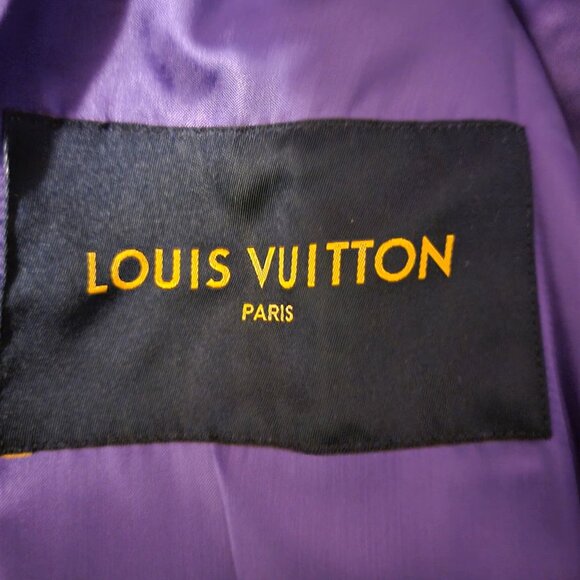 Louis Vuitton x Virgil Abloh size 44 AW22 Purple Frog Varsity - Picture 10 of 15